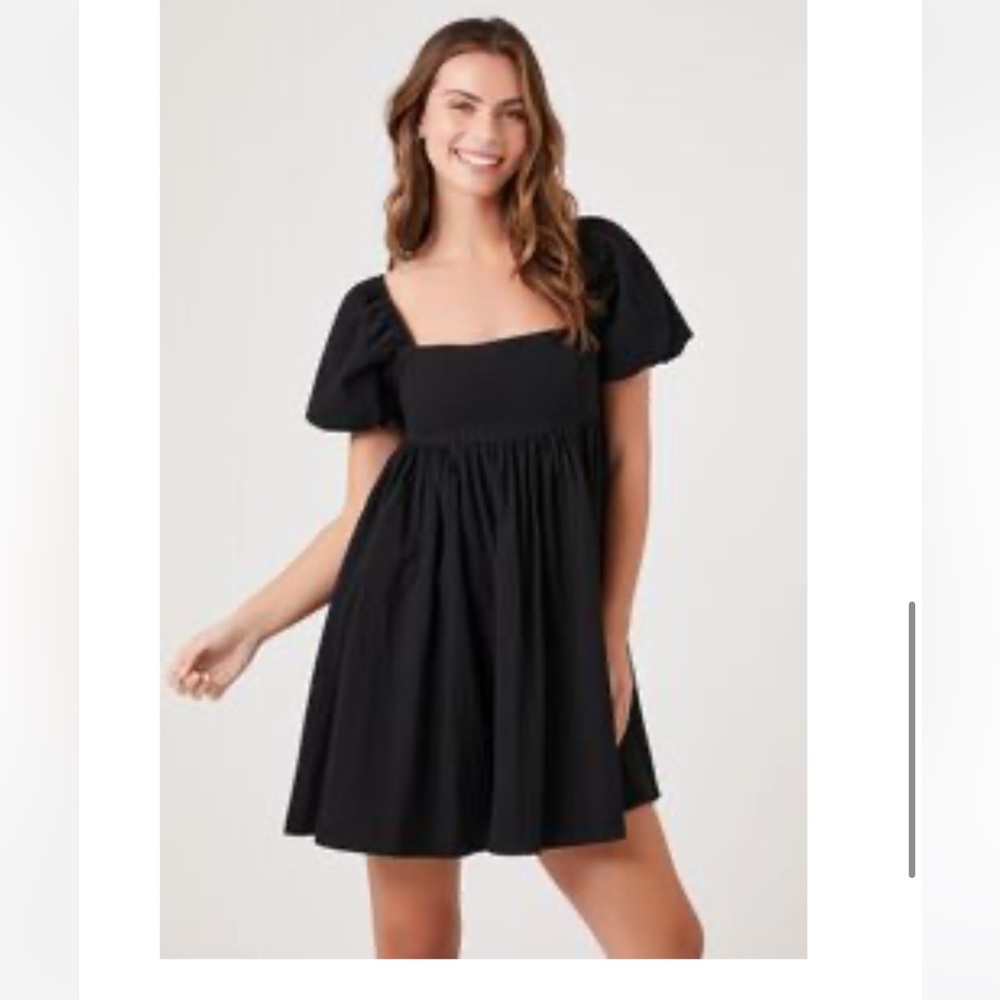 New with tags Forever 21 baby doll black dress